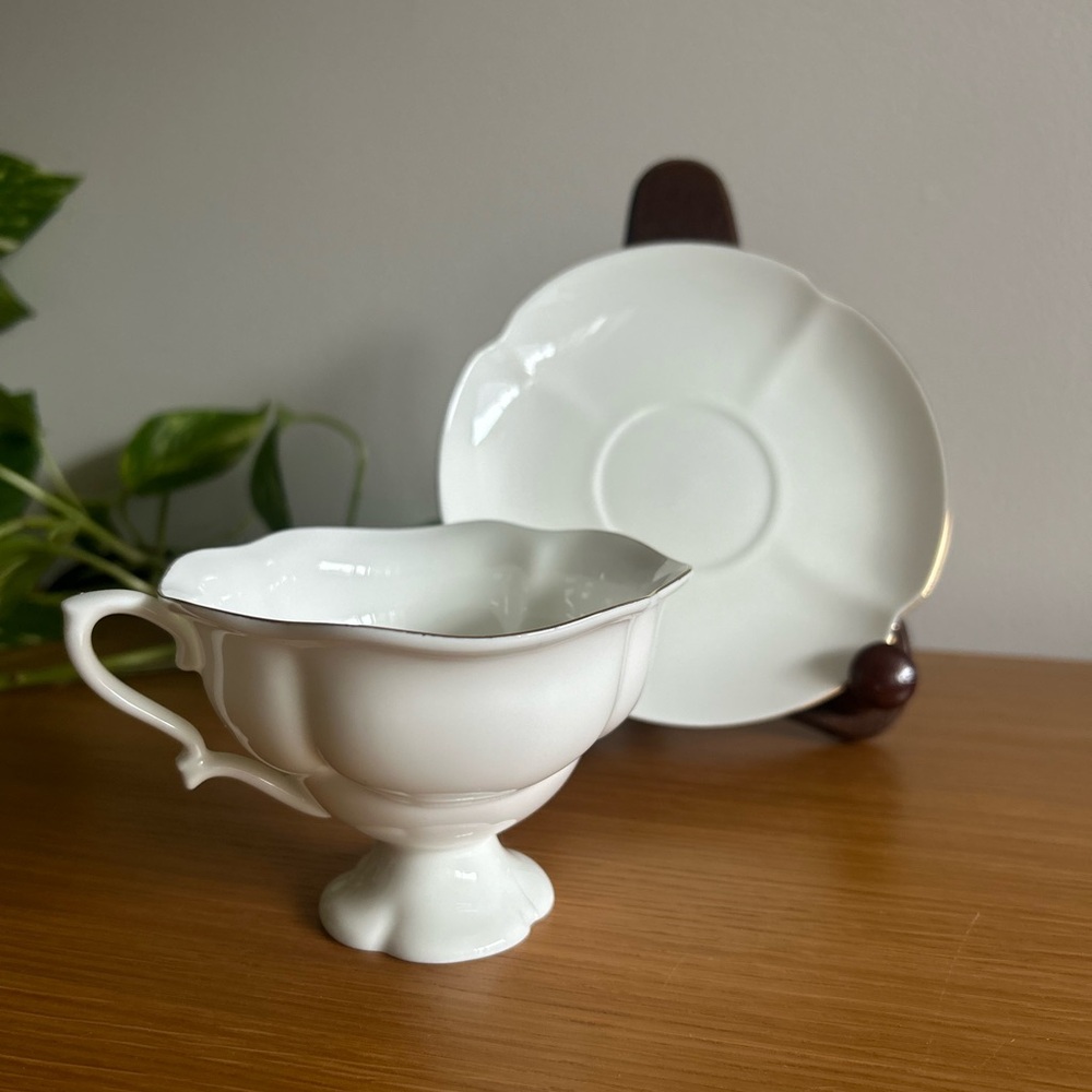Lomonosov Teacup and Saucer